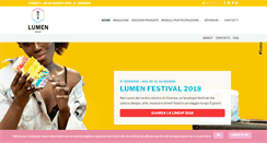 Desktop Screenshot of lumenfestival.com